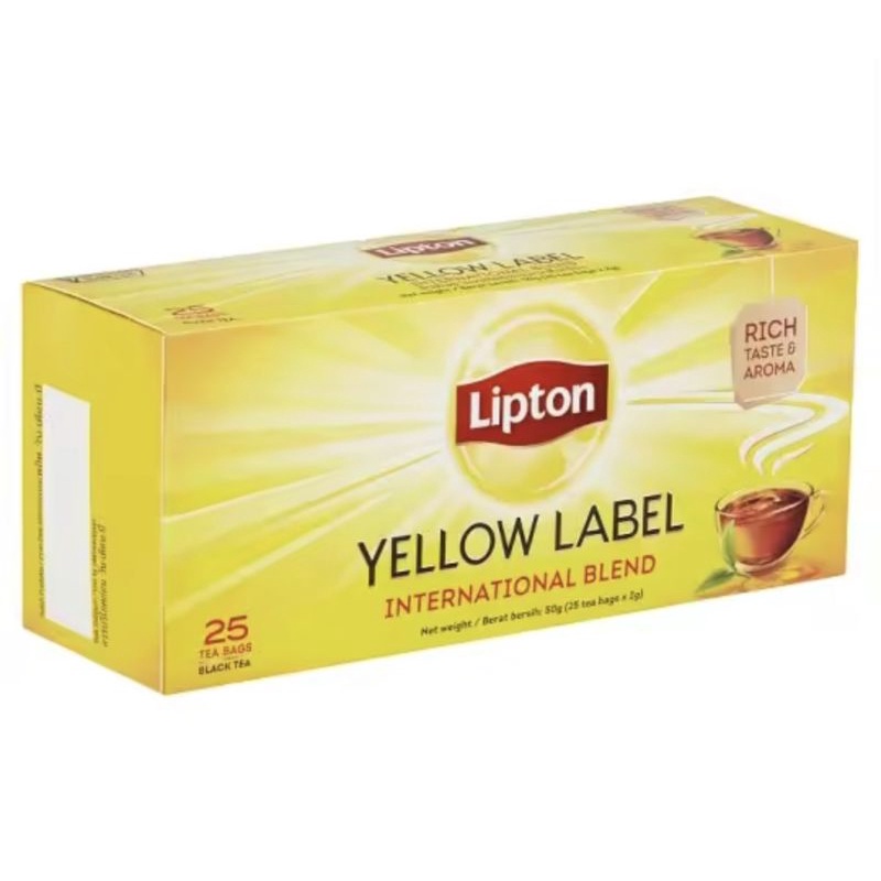 Lipton Yellow Label Black Tea Bags(25pcs） | Shopee Malaysia