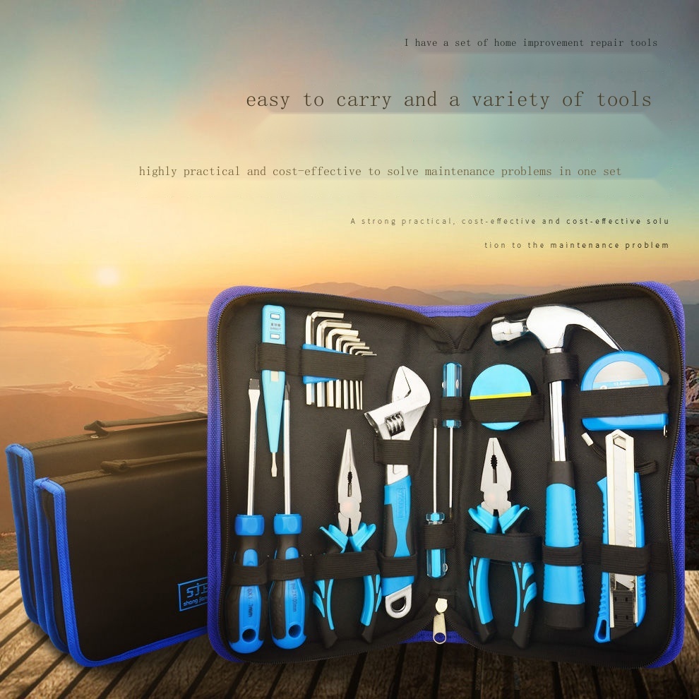 ♈☏Household tool set multifunctional hardware tool bag electrician tool