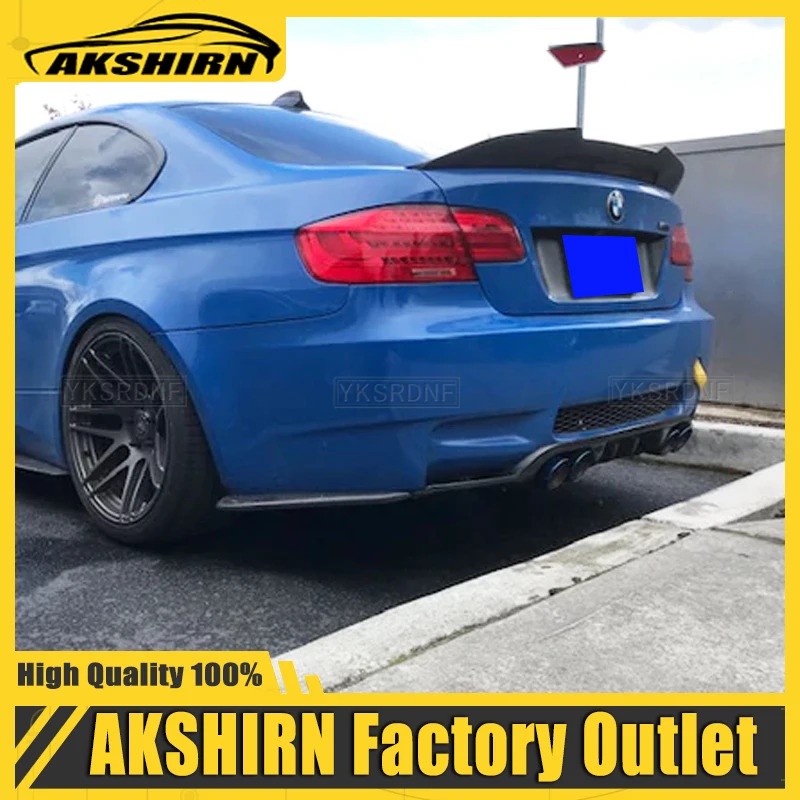 PSM Style Carbon Color Rear Roof Spoiler Trunk Lip Boot Wing For BMW