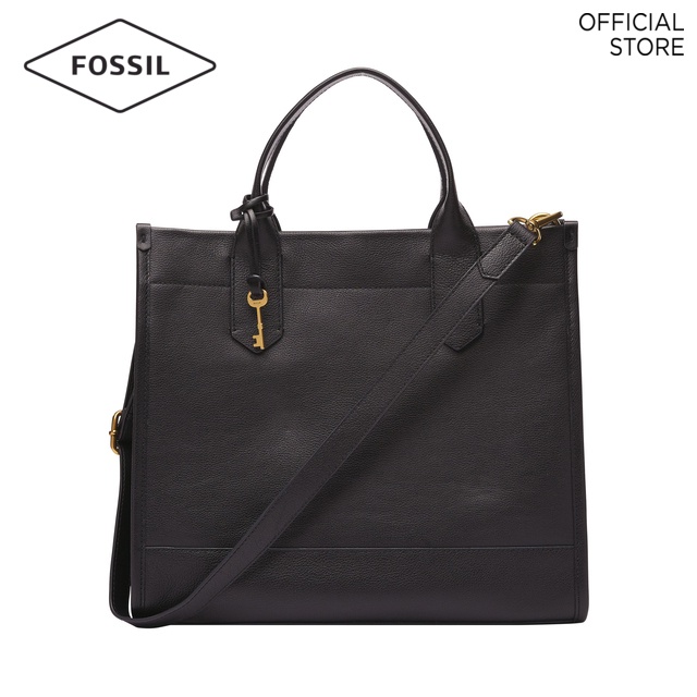 Fossil Female s Kyler Tote SHB3103001 Black Leather Shopee