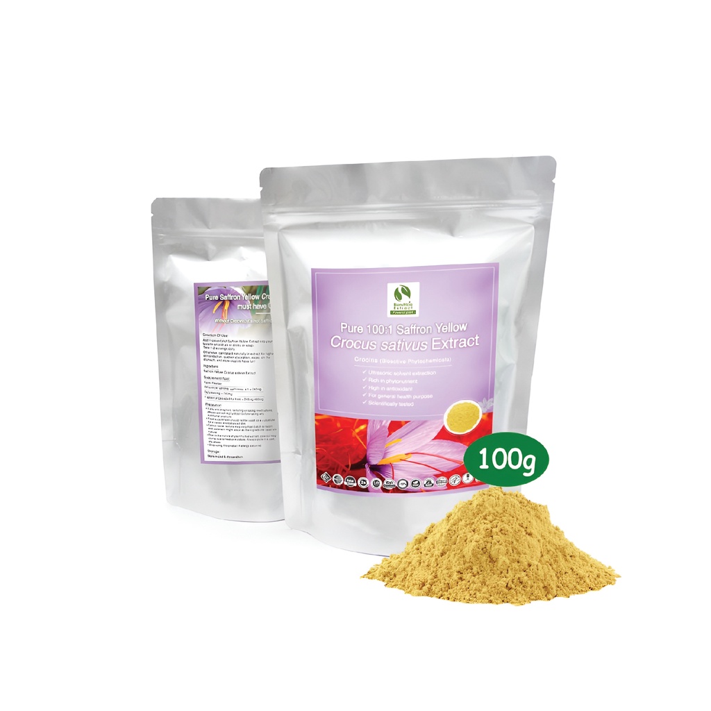 1001 Saffron Yellow Standardized Extract Powder 100g. Promote libido