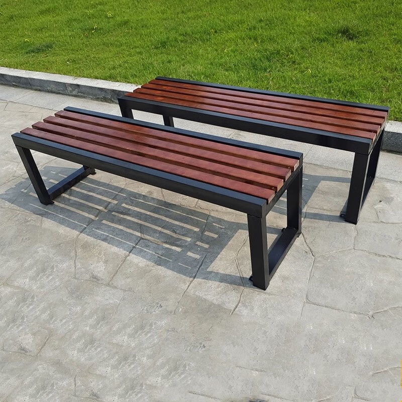 ST/💎Wenqin Park Chair Outdoor Bench Courtyard Row Chair Outdoor Bench