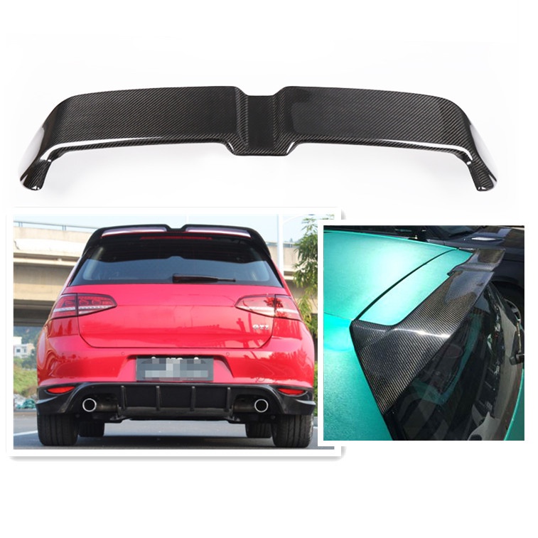 NEW 3m tape installation Carbon Fiber Oettinger style rear spoiler For