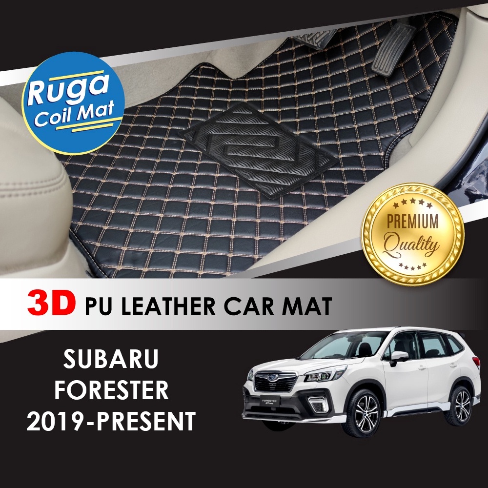 SUBARU FORESTER ( 2019 2024 ) 3D PU Leather Car Carpet Karpet Kereta