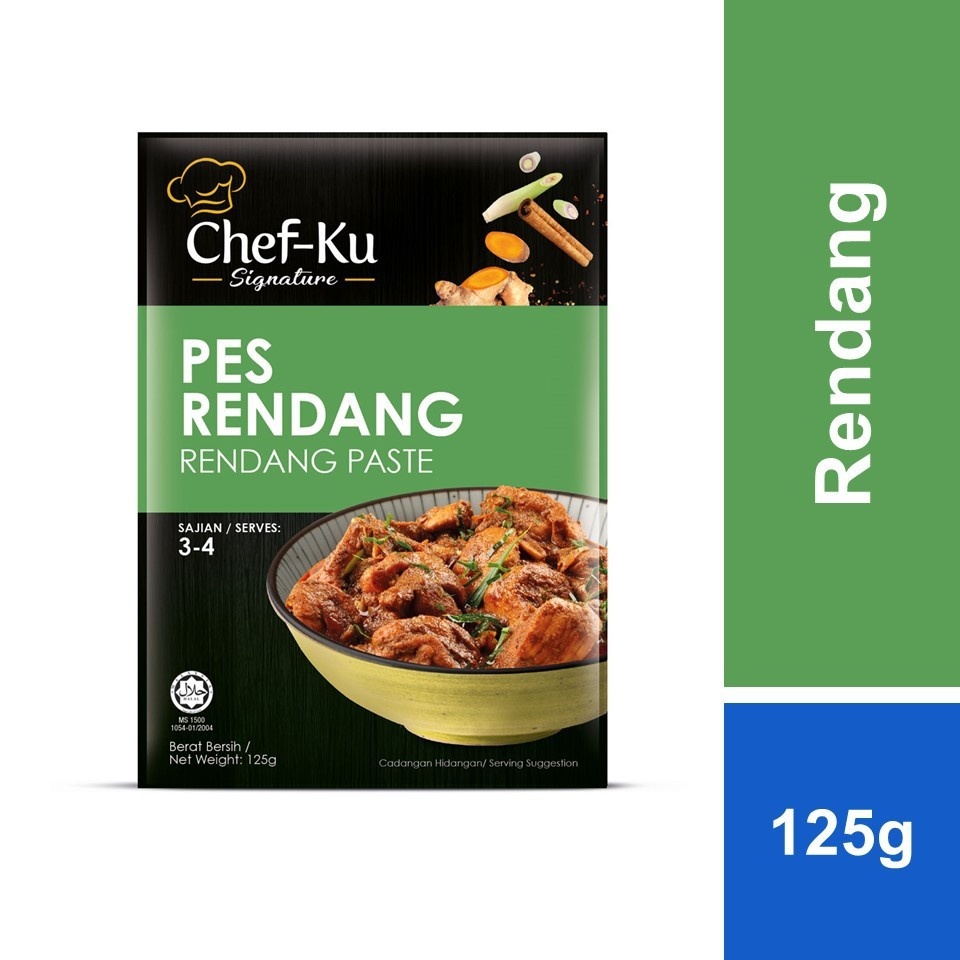 Chef-Ku Pes Rendang 125g | Shopee Malaysia