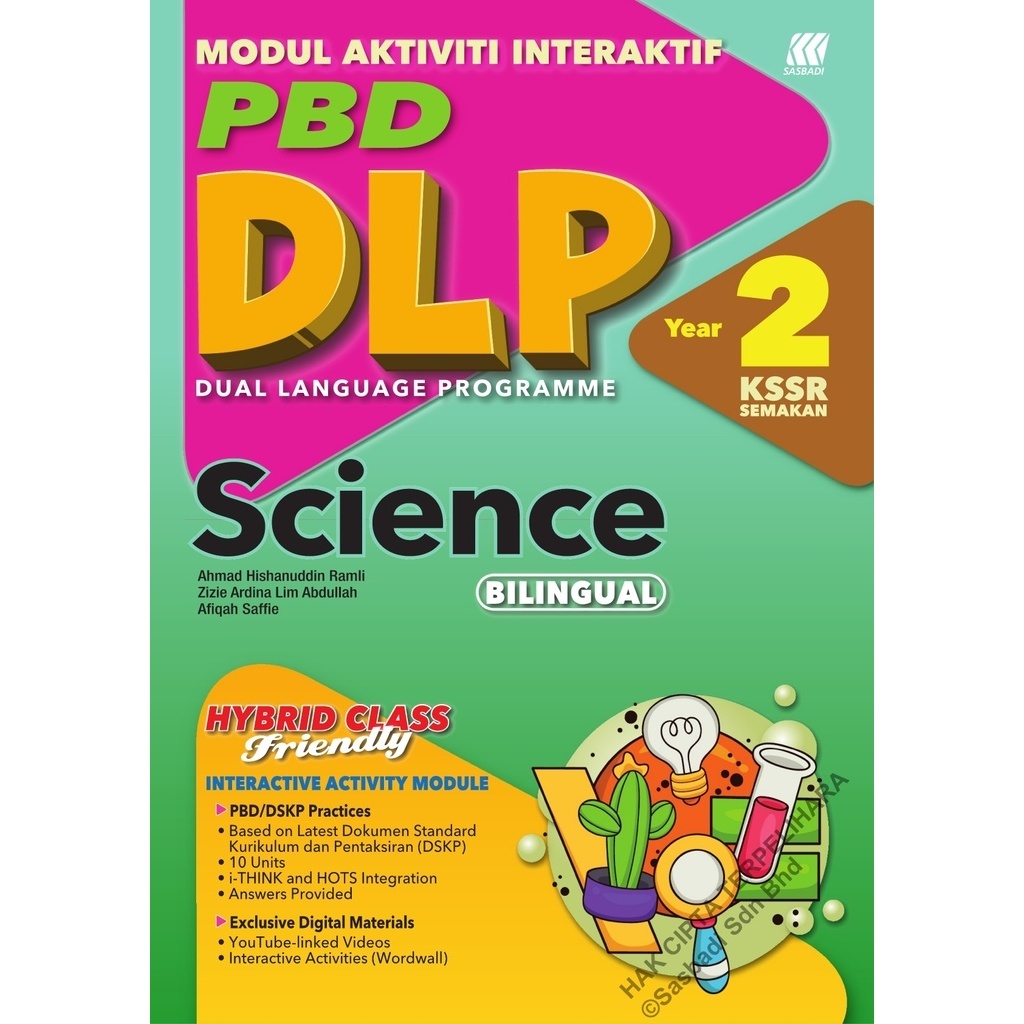 Sasbadi 2024: DLP Modul Interaktif: Science (Bilingual) Year 2 DB24RSA2 ...