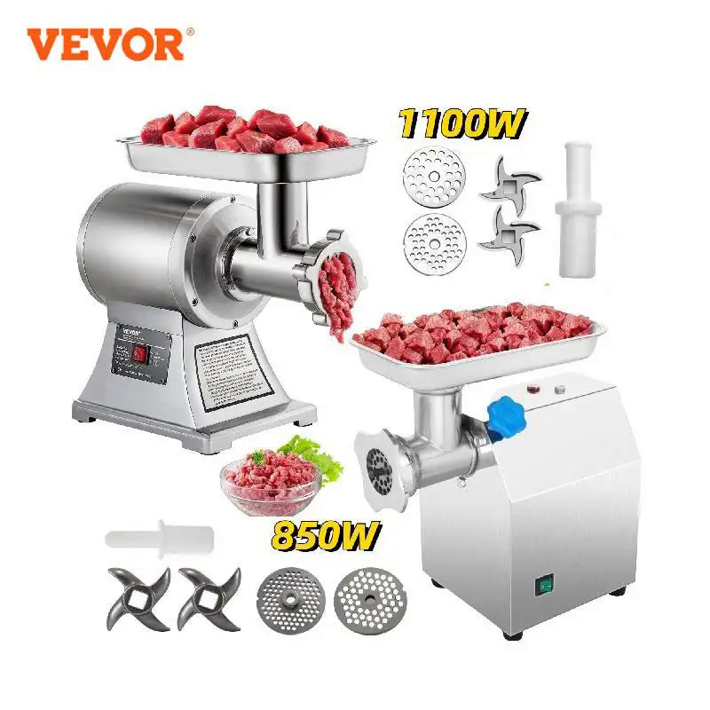 VEVOR 122 Kg/H 250 KG/H Electric Meat Mincer Chopper Heavy Duty Food