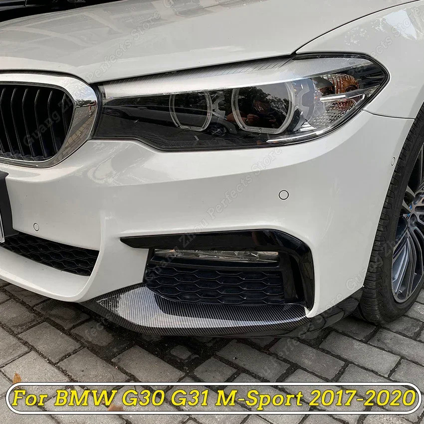 For BMW 5 Series G30 G31 M-Sport MP Style Front Bumper Lip Splitter ...