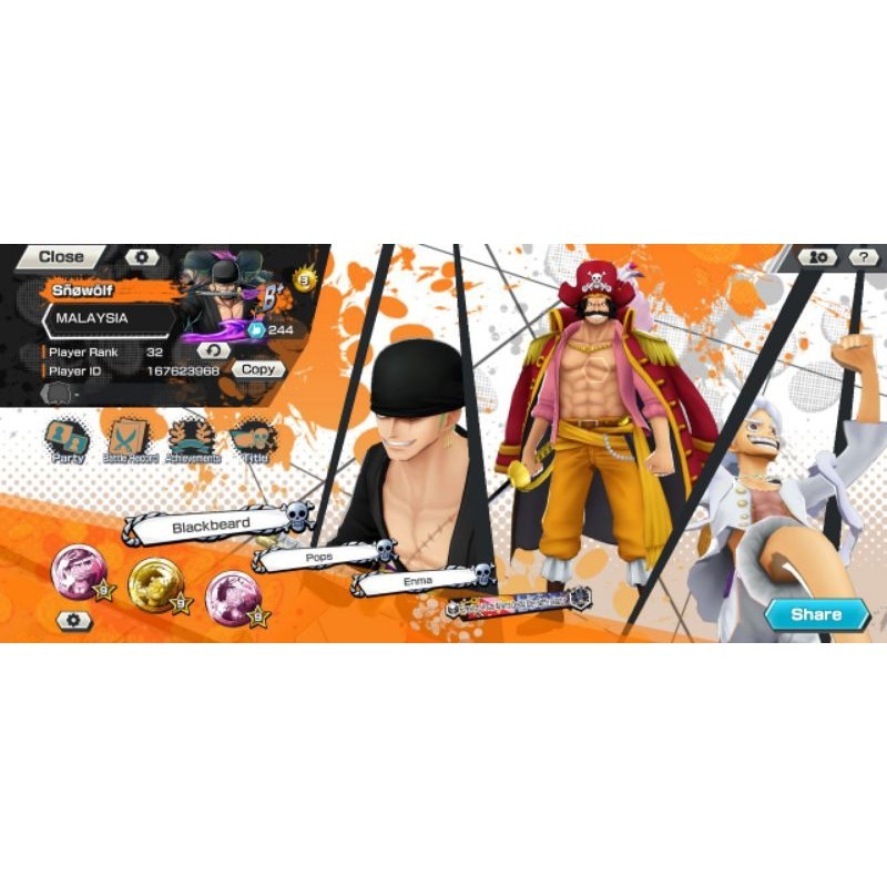 Opbr One Piece Bounty Rush 4 EXTREME FIGURINE Zoro Oni MAX Roger MAX