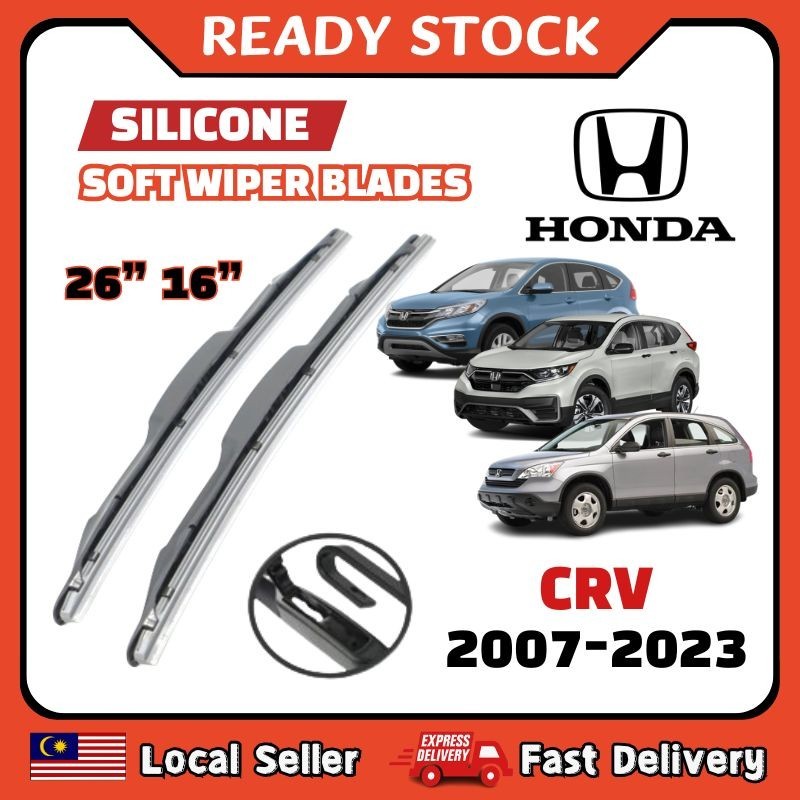 𝟮𝗣𝗖𝗦 Silicone Wiper Honda CRV 2007 2008 2009 2010 2011 2012 2013 2014