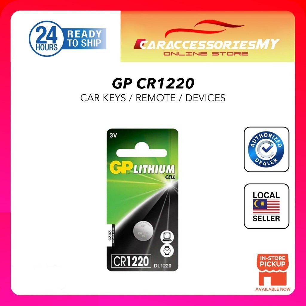 CR1220 GP Genuine Lithium battery Coin Cell 3V GP Lithium Coins Cells ...