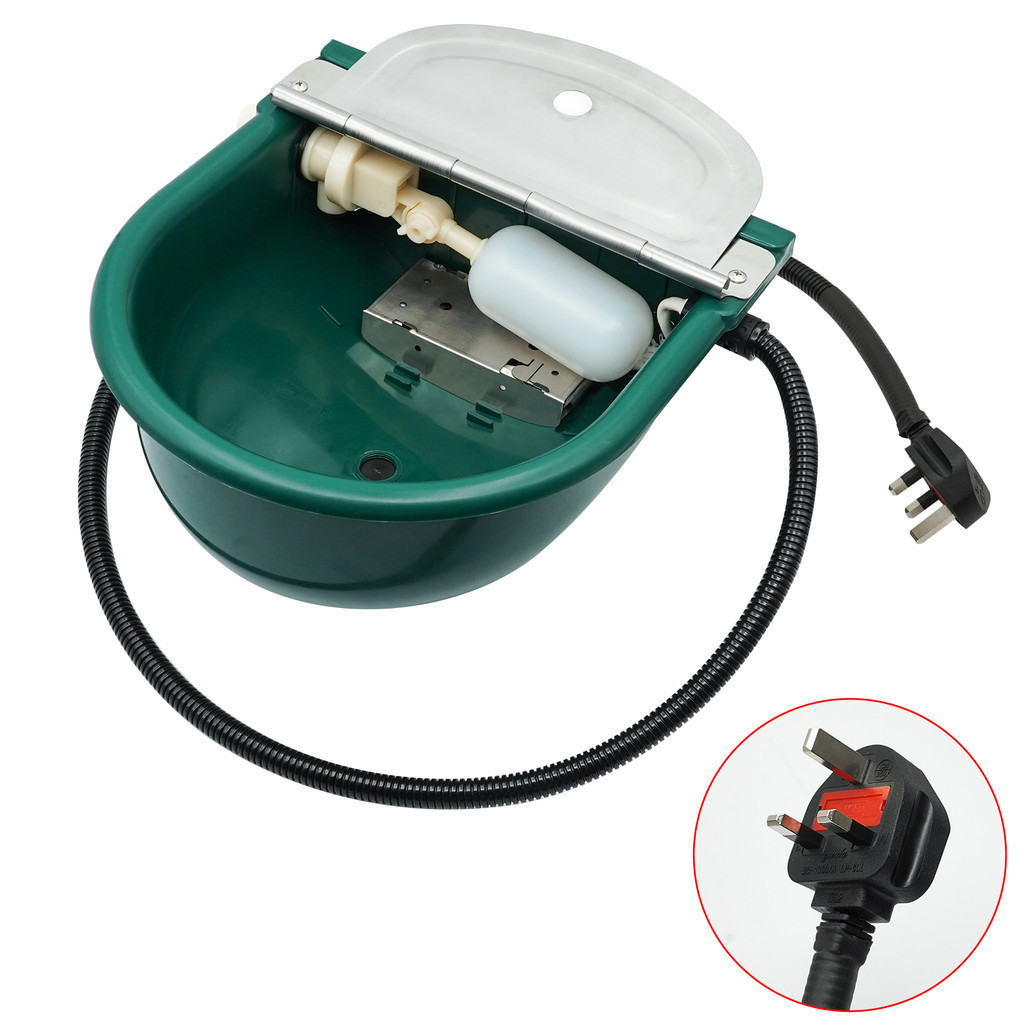 Automatic Livestock Waterer Heating Water Bowl Dog Horse Cattle