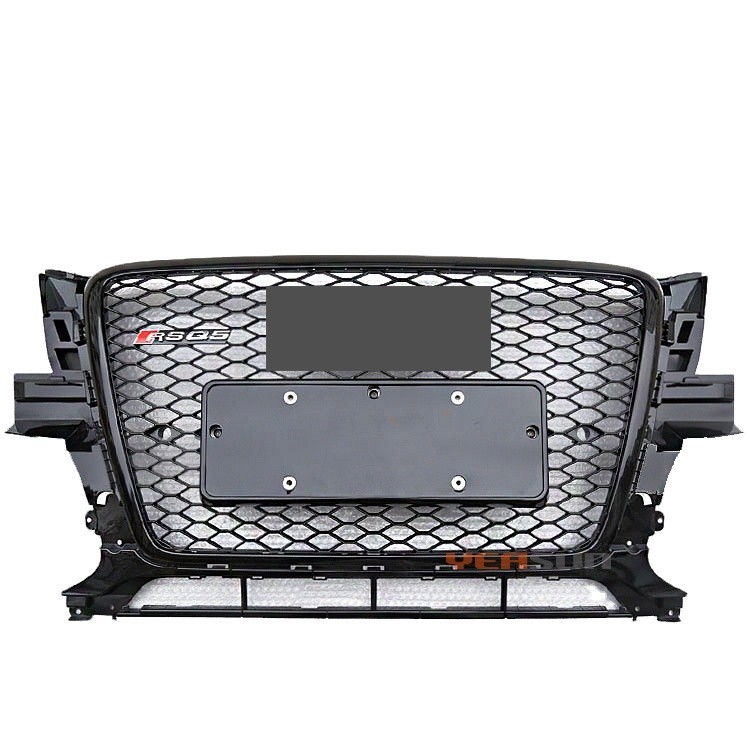 Front bumper RSQ5 style front honeycomb Black/Chrome grille RSQ5 for ...