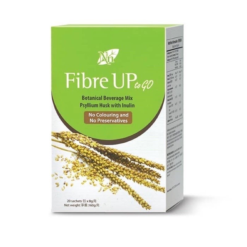 Nn Fibre UP to GO 8g x 20 sachets (Cosway Physllium Husk w Inulin