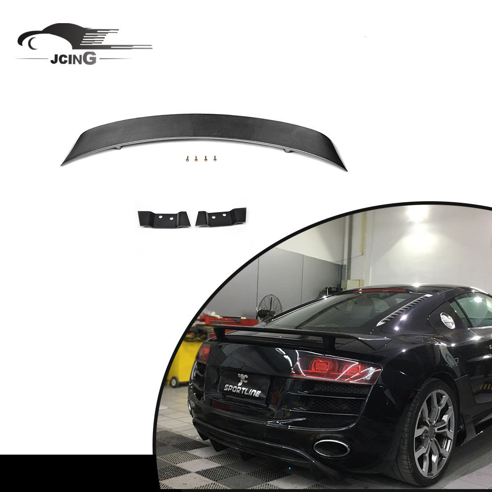 Factory custom high quality Carbon Fiber Rear trunk spoiler for Audi R8 ...