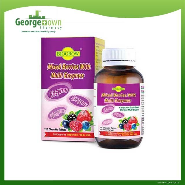 Biogrow Mixed Berries with Multi Enzymes 120's | Shopee Malaysia