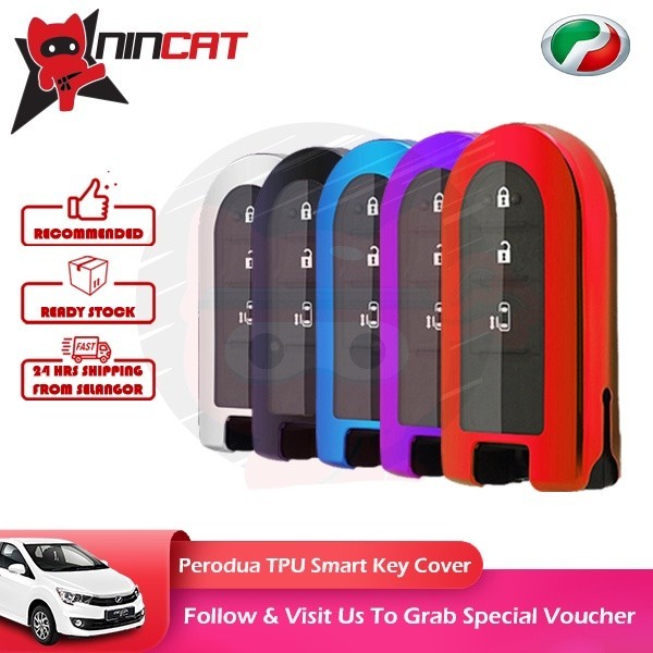 Perodua TPU Car Key Cover Remote Control Case Casing Accessories Sarung ...