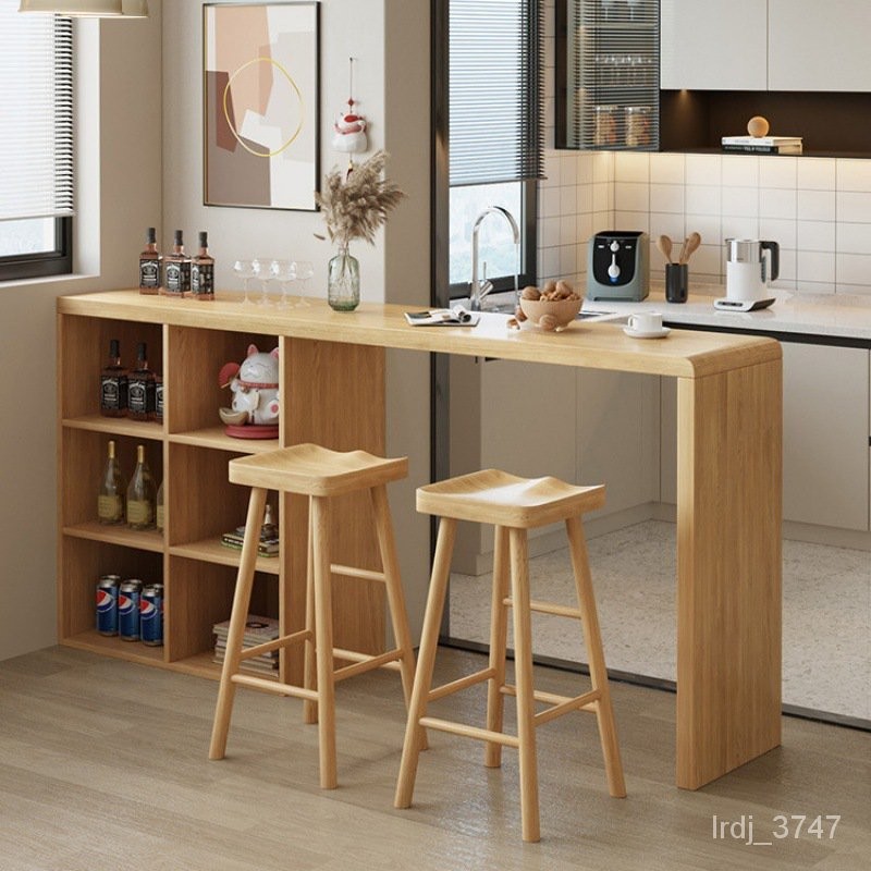 HY-6/Solid Wood Bar Counter New Home High Leg Living Room and Kitchen ...