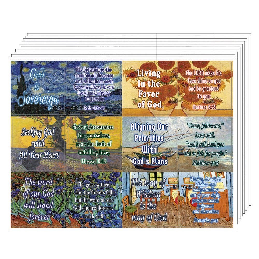 Wonderful Magnificent God Bible Scripture Stickers ( 5-Sheet) | Shopee ...