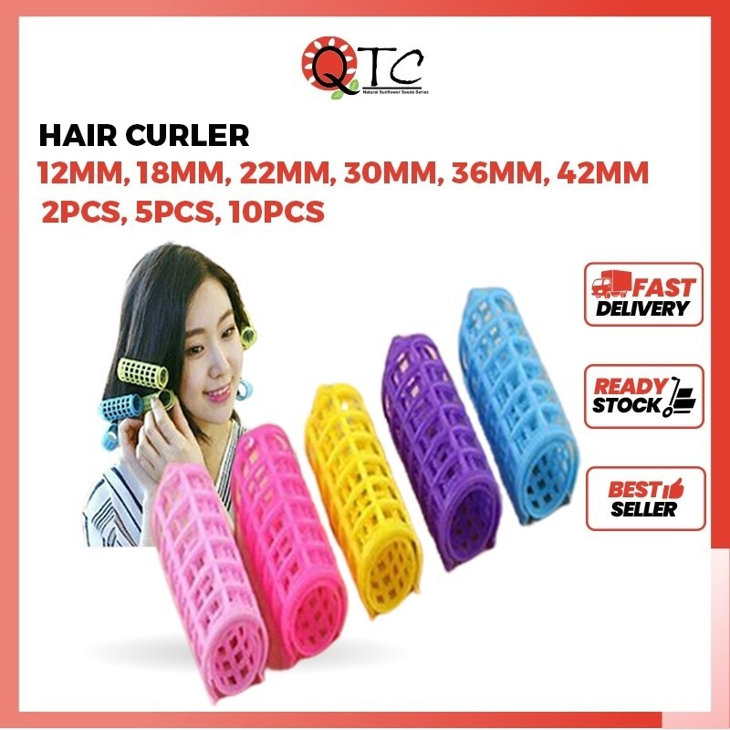 QTC Setting Hair Roller - Size S (12mm)/M (18mm)/L (22mm)/XL (30mm)/XXL ...