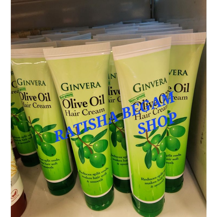 Ginvera Olive Oil Hair Cream 100g Readystock Shopee Malaysia