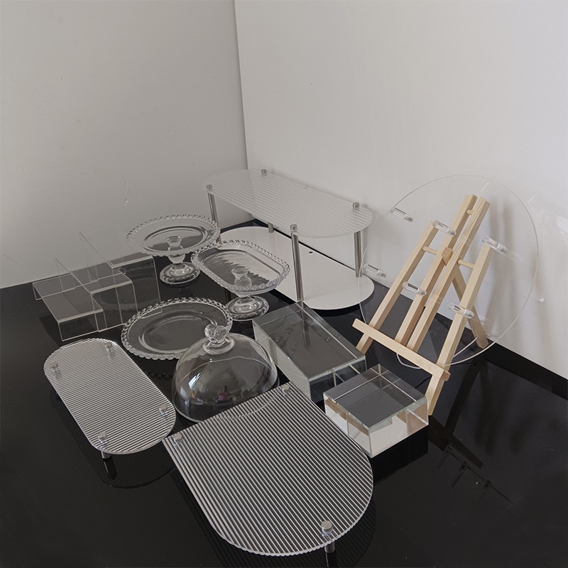 KY& Acrylic Dessert Table Decoration Wedding Cake Tray Display Stand ...