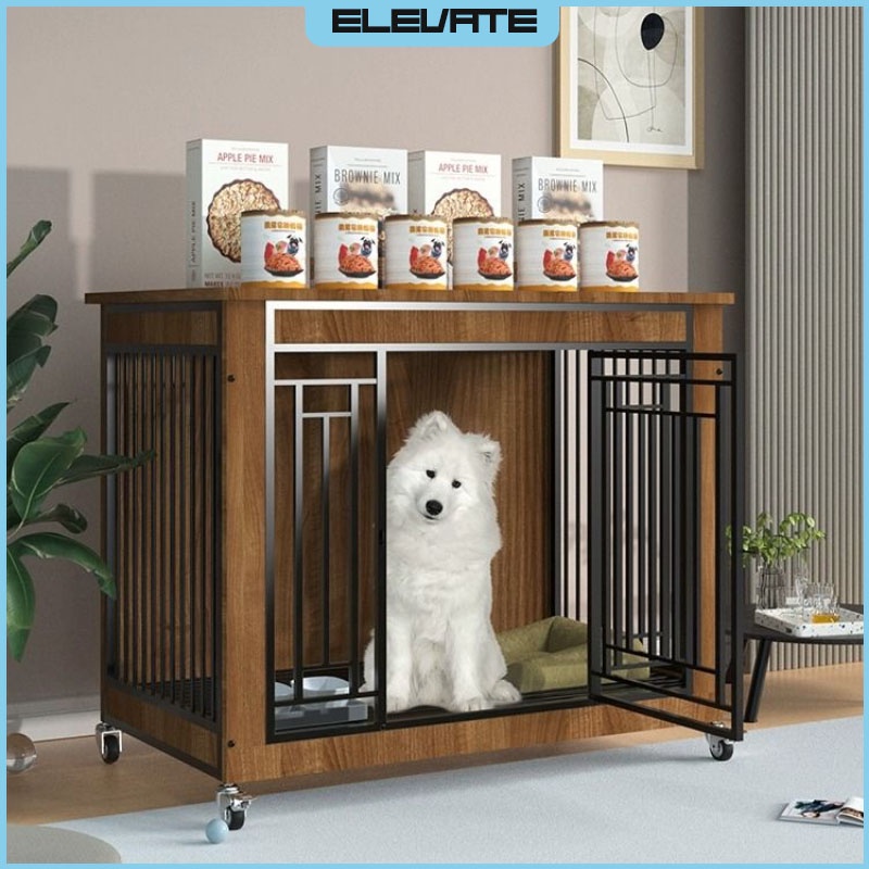 household Wooden dog cage Mediumsized large dog indoor dog villa Small