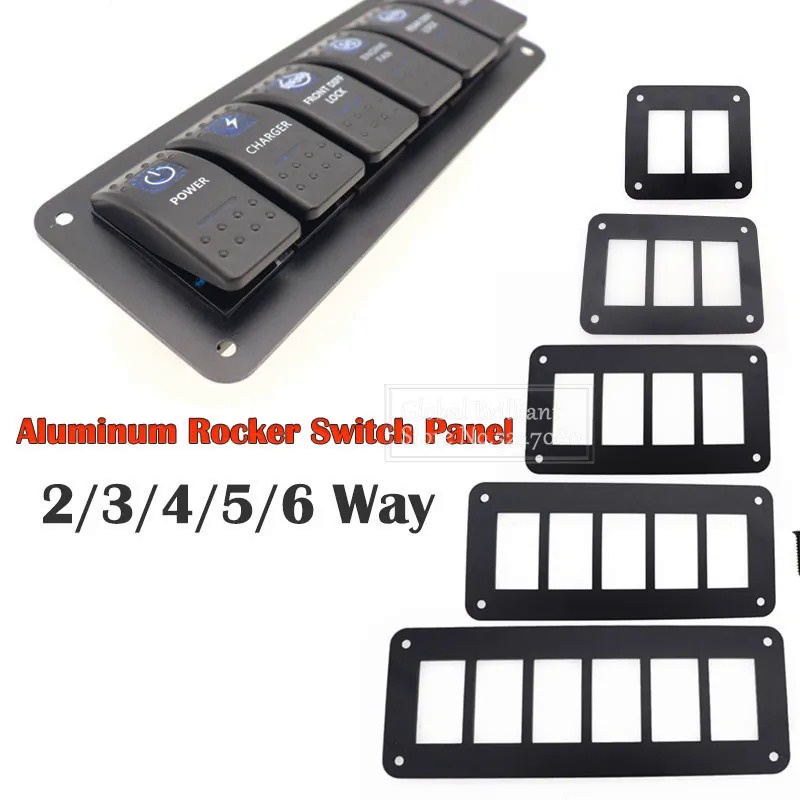 2/3/4/5/6 Way Car Rocker Toggle Switch 12V/24V LED Light ON Off Button ...