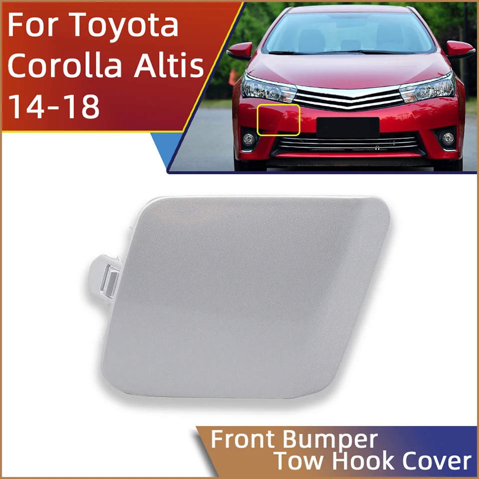 Front Bumper Towing Hook Eye Cover Cap For Toyota Corolla Altis 2013 2014 2015 2016 2017 Tow