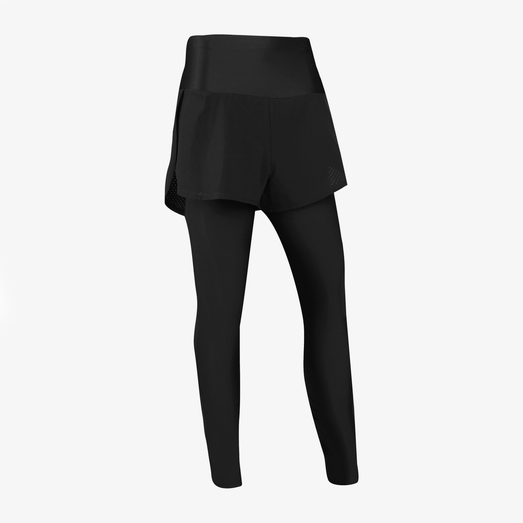 Decathlon Running Women 2-In-1 Long Tight Leggings (Extra Coverage) -  Kalenji