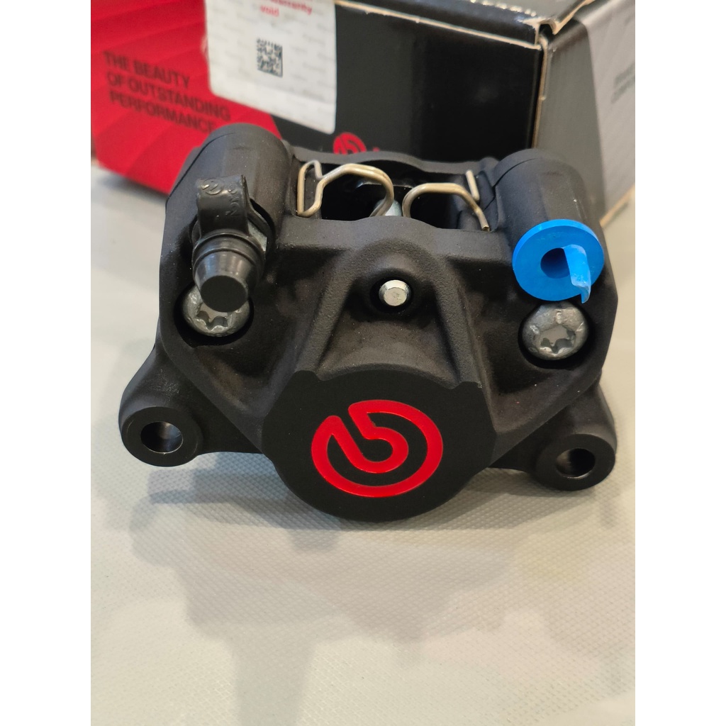 Original Brembo Caliper Matt Black Red Logo P34 2Pot Caliper Y15 Y16 Lc