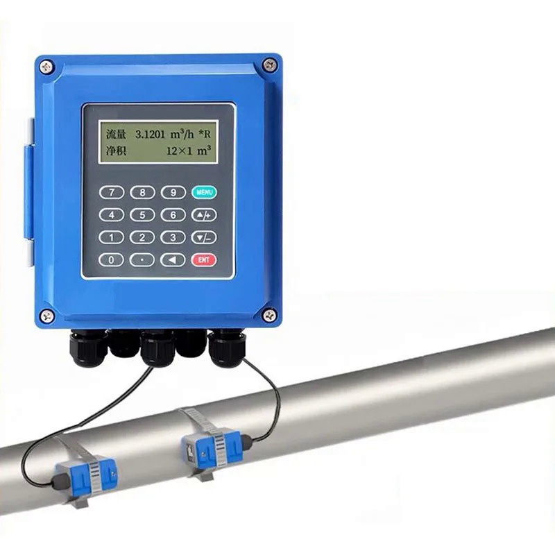 DN32-6000 Wall Mounted Water Flow Meter Sensor Optional Storage Clamp ...