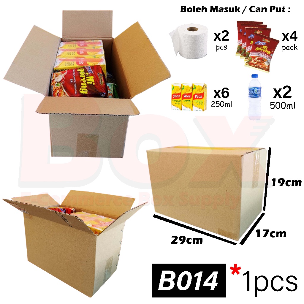 Carton Box B Series Packing Box Wholesales Packaging Box Kotak Box ...