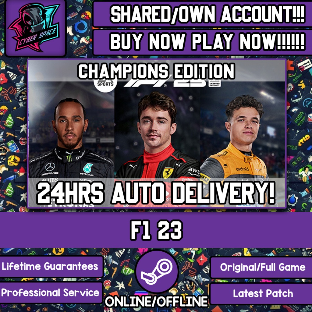 F1 23 2023 [Auto Delivery] [Steam Online & Offline] (Full DLC) Cyber Space PC Game Shopee Malaysia
