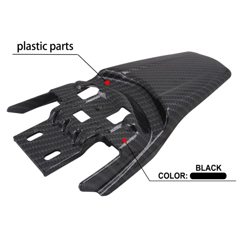 JFG Electric Dirt Bike Motorcycle Carbon Plastic Rear Fender For Sur ...
