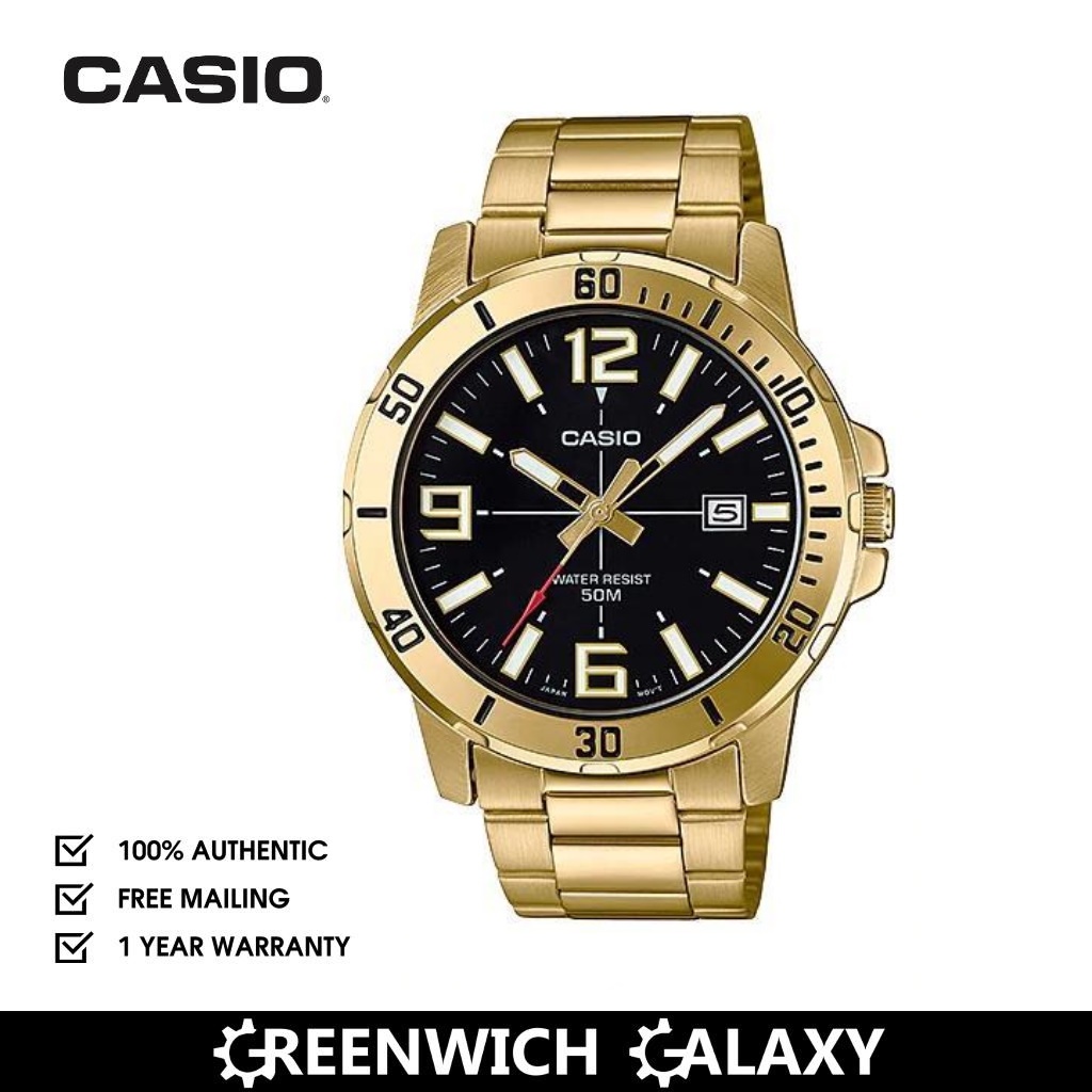 Casio Small Analog Watch (MTP-VD01G-1B) | Shopee Malaysia