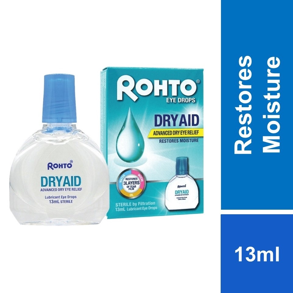 Rohto Dry Aid Eye Drops 13ml [Relieve Dryness & Restore Balance of the ...