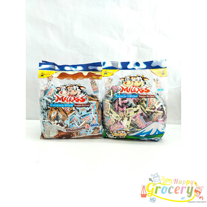 Milkiss Hi-Calcium Low Fat Milk/Chocolate Candy 700g | Shopee Malaysia