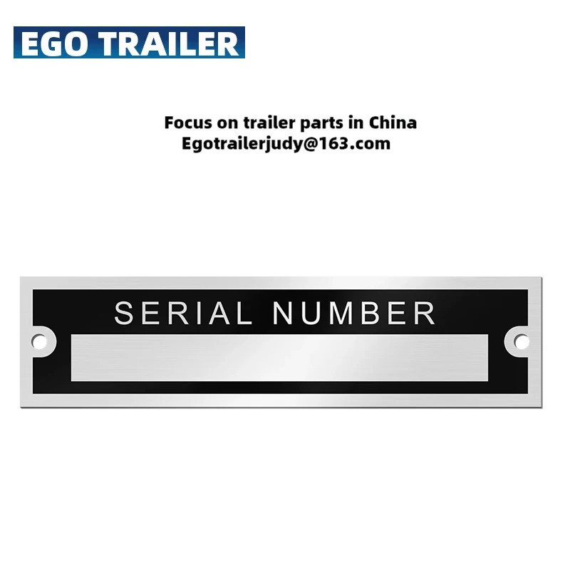 Blank or Engraved Aluminum Serial Chassis Number ID Tag Vehicle