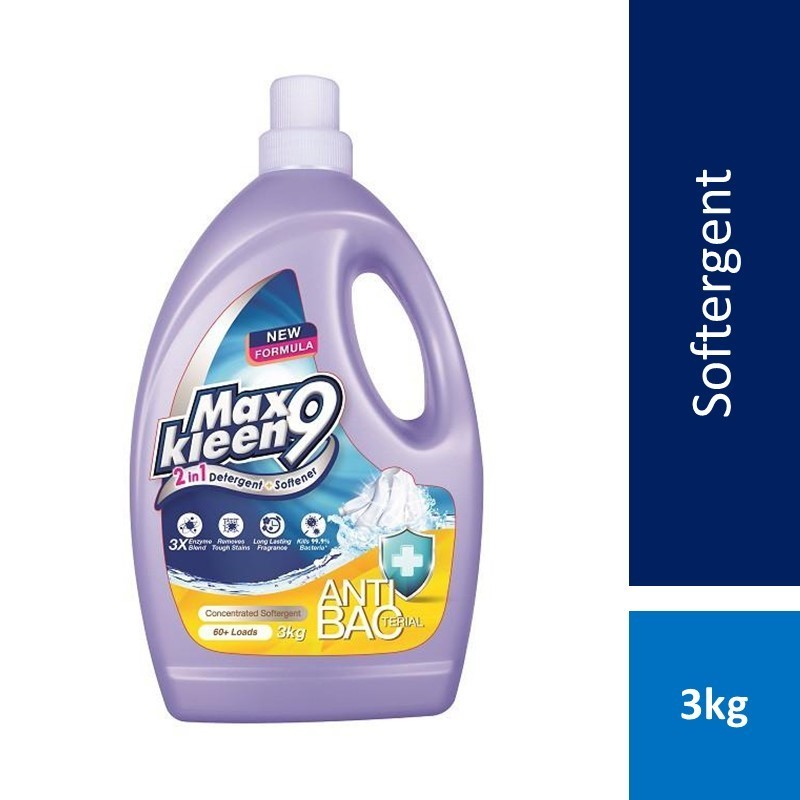 Maxkleen 9 Anti-Bacteria Liquid Softergent (3kg) | Shopee Malaysia