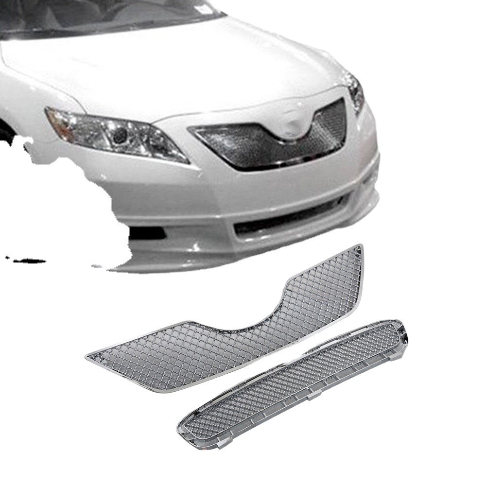Front Grille Upper Lower Chrome Mesh Grille for 2007 2008 2009 Toyota ...