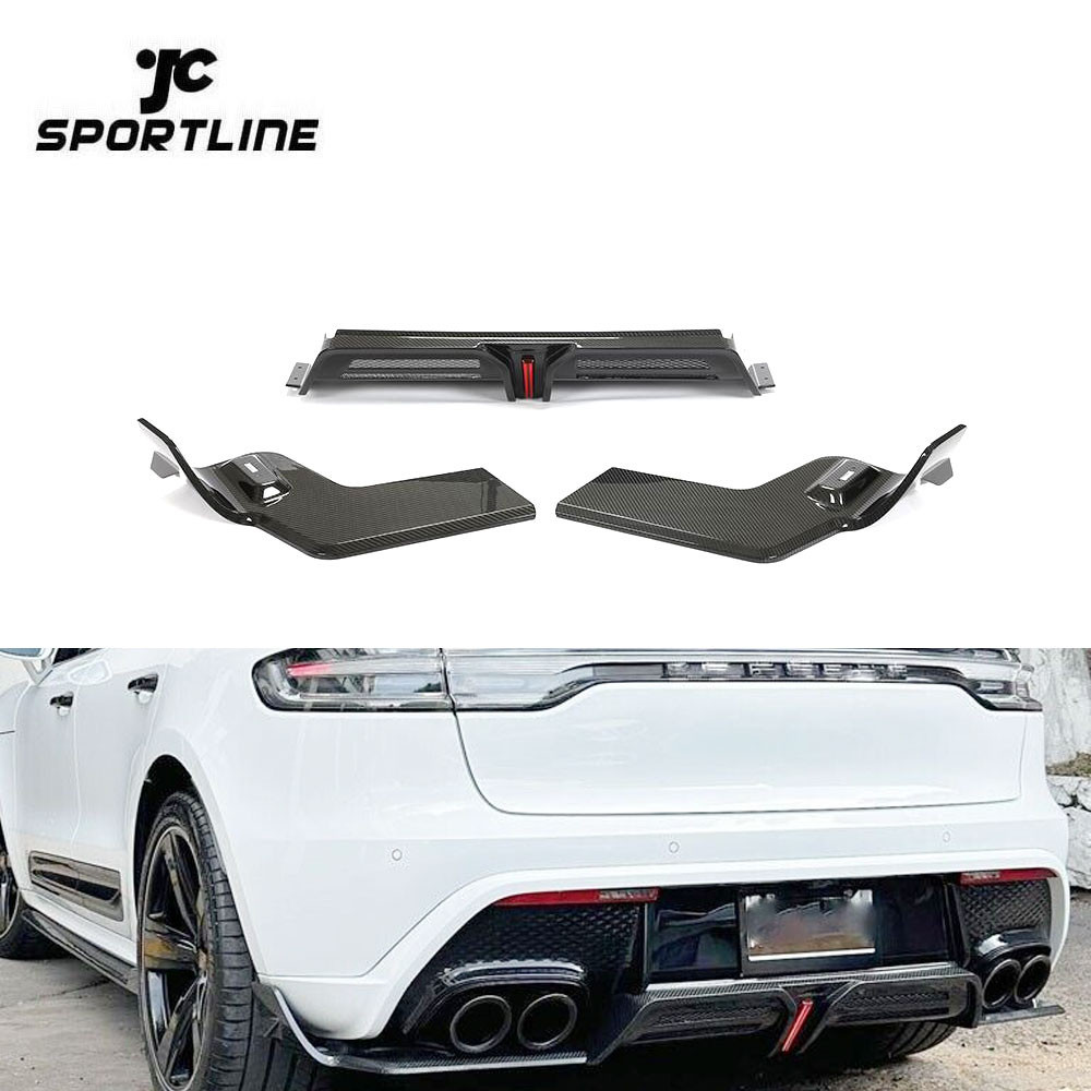 Dry Carbon Fiber Rear Bumper Diffuser for Porsche Macan Sport Utility 4 ...