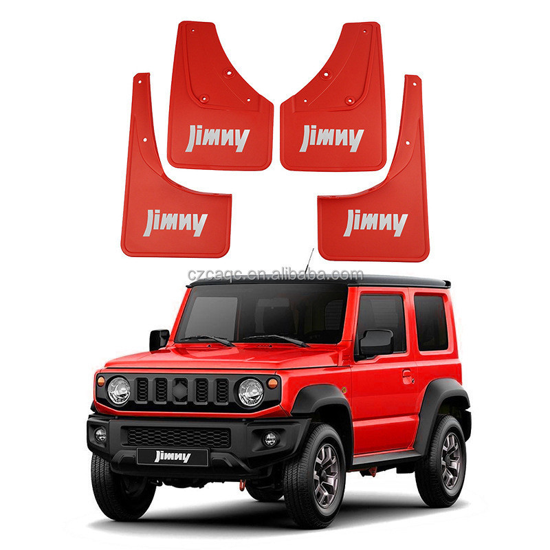 Red color with Logo Jimny Splash Guards Mud Flaps for Suzuki Jimny 2019