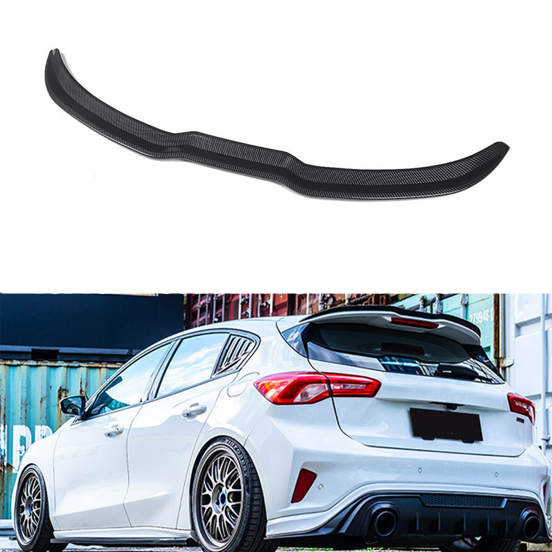 Rear Trunk Spoiler Rear Roof Lip Wing Spoiler Decoration Glossy Black