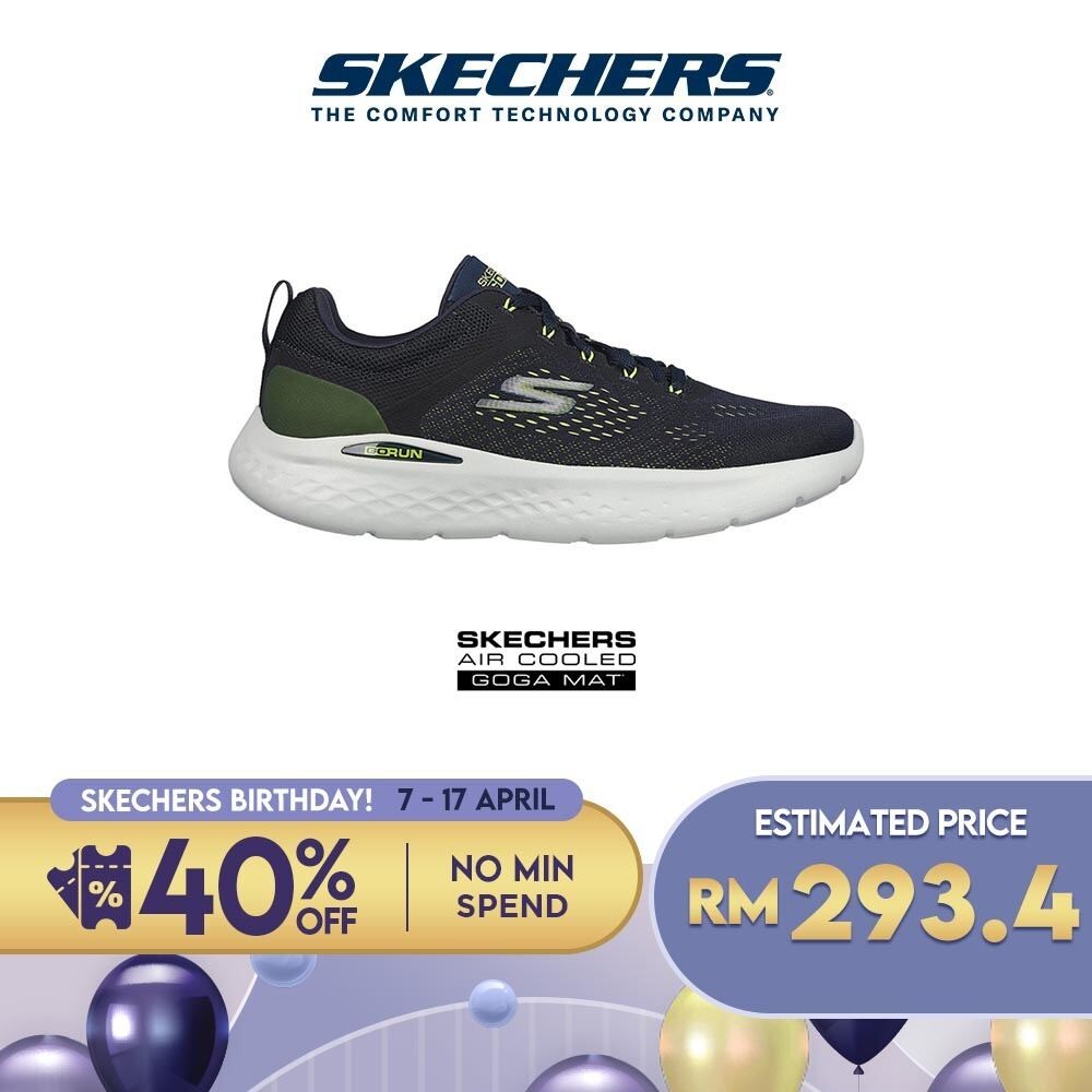 Skechers Men GOrun Lite Running Shoes - 220894-NVLM Lelaki | Shopee ...