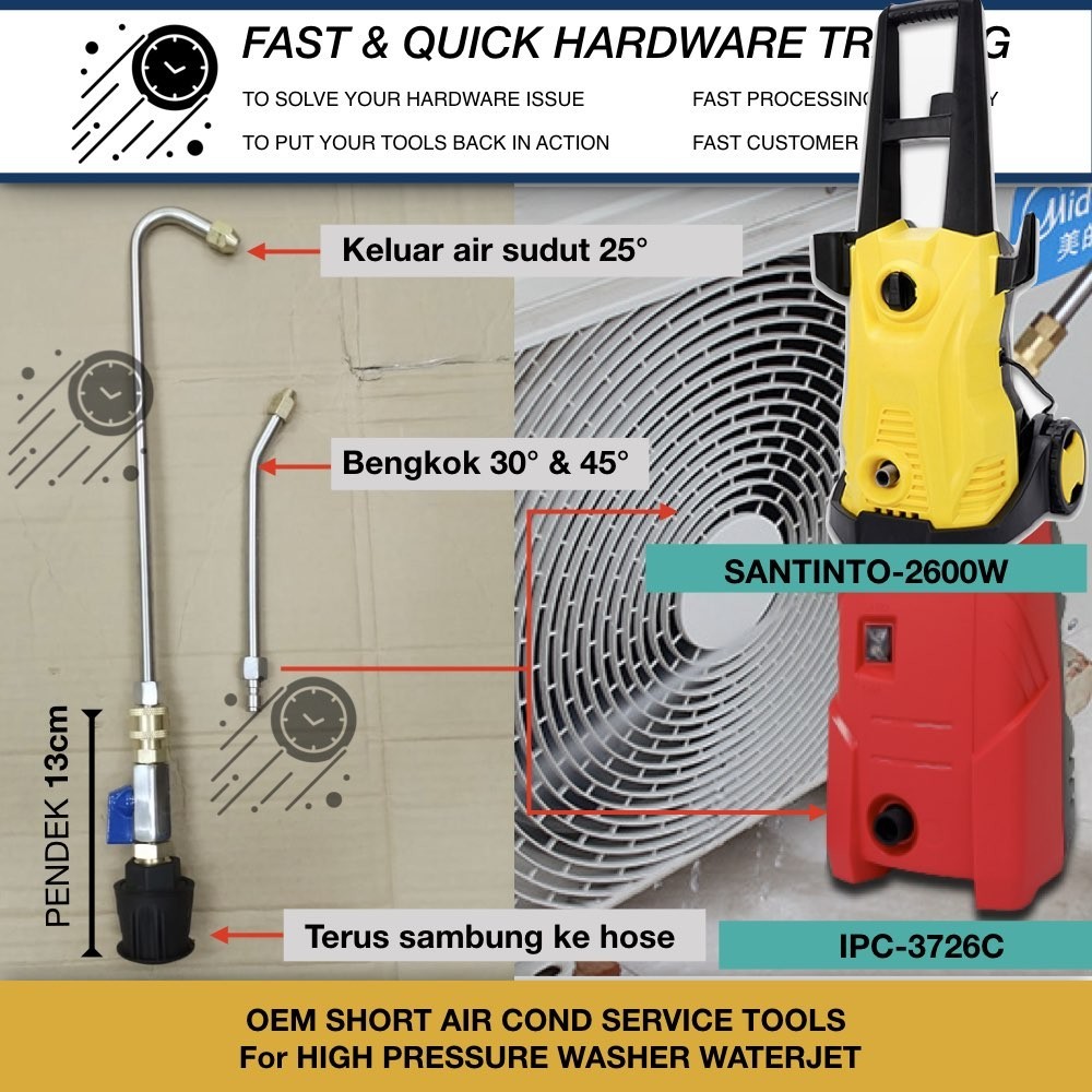 CUCI AIR COND KIT 30° 45° STAINLESS STEEL IPC 3726C SANTINO WATERJET ...