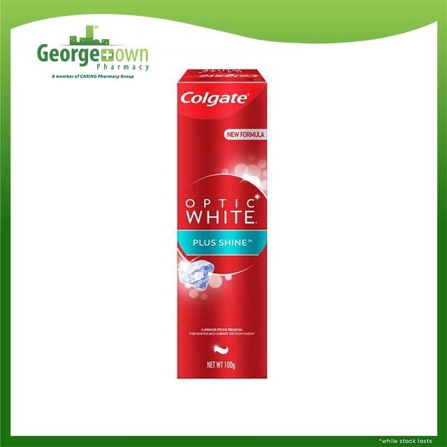 COLGATE TOOTHPASTE OPTIC WHITE PLUS SHINE 100G | Shopee Malaysia