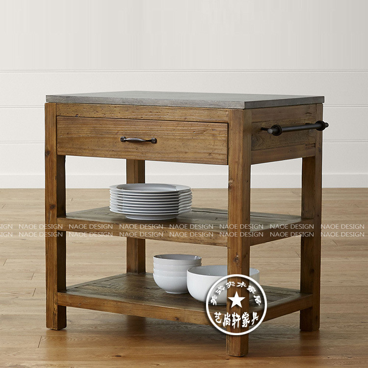 Get 10% coupon+a gift】etro Solid Wood Sideboard Kitchen Middle Island ...