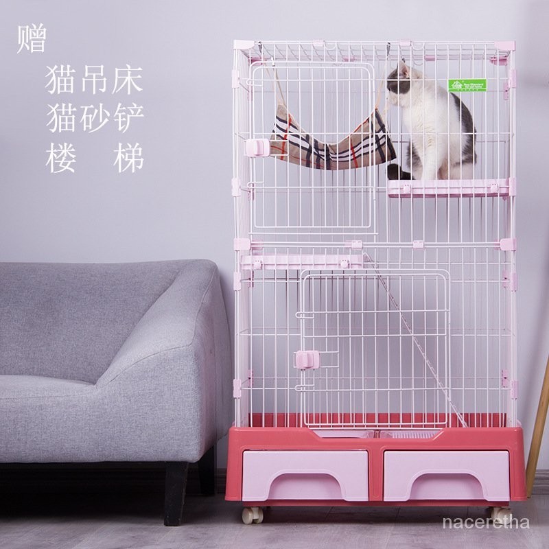 HY6/Chuangyi Cat Cage Litter Box Integrated Indoor Cat Villa with