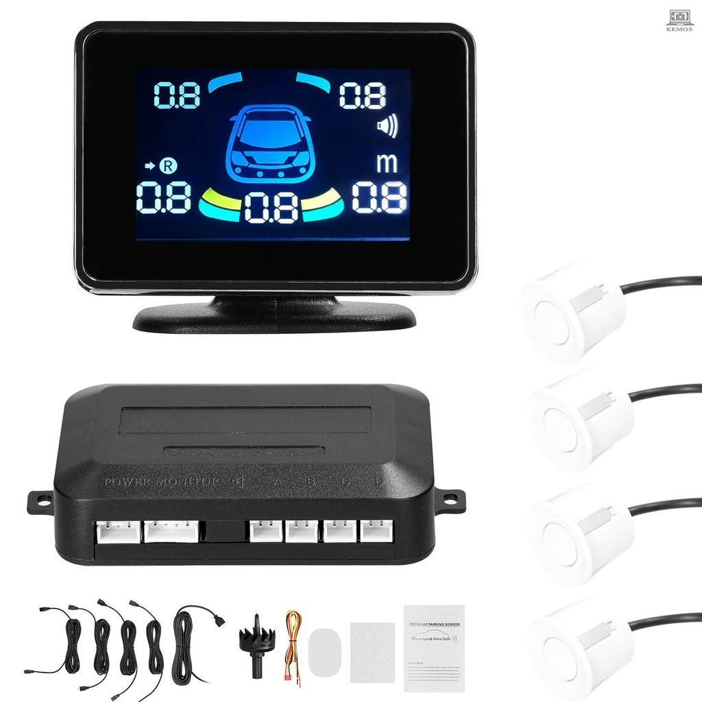 Car Parking Sensor Reversing Radars System Front & Rear Support Sound ...